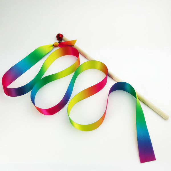 Dancing rainbow ribbon - Australian made - Balls for your mind