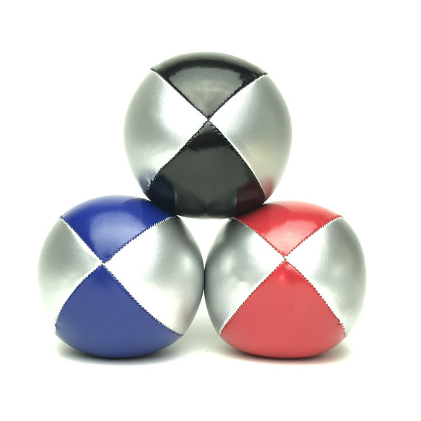 Juggling Balls Smart Silvertone - Blue-Red-Black - Balls for your mind