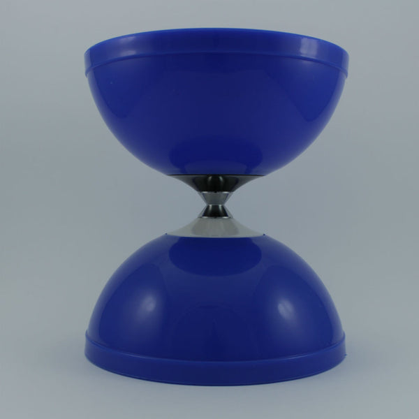 Blue diabolo with fibreglass hand sticks and fine string - Balls for your mind